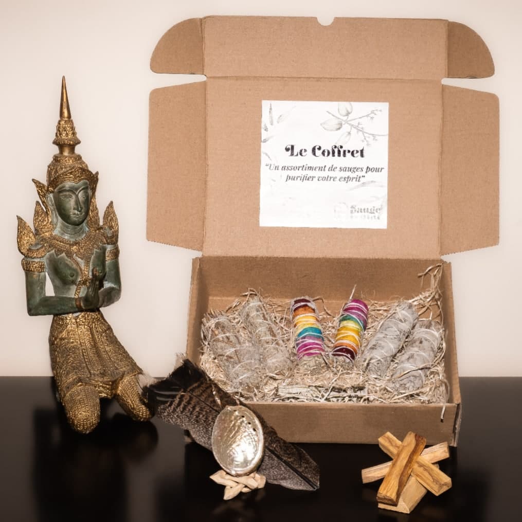 coffret bien être et méditation Sauge blanche