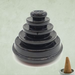 Fontaine à encens cône céramique pyramide